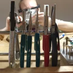 Jewelry-making work in progress at My Artisan Hub